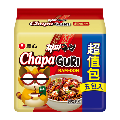 【康達盛通】農心浣熊炸醬烏龍麵140g X5