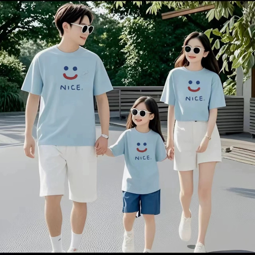 《兒童》NICE微笑親子短袖T恤（一家三口/一家四口）