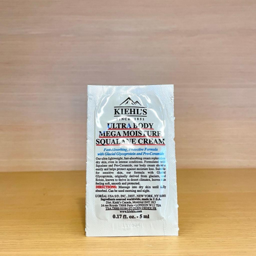 栗子美妝?｜新品 Kiehl＇s 契爾氏 冰河醣蛋白身體修護嫩膚霜 5ml 試用包 專櫃中文標