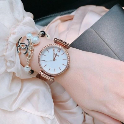 FOSSIL 唯美 玫瑰金 BQ3497 免運費