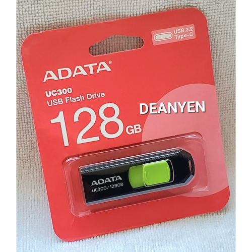 [台中售]ADATA 威剛 128GB UC300 USB3.2 TYPE-C 接頭 伸縮隨身碟 黑色