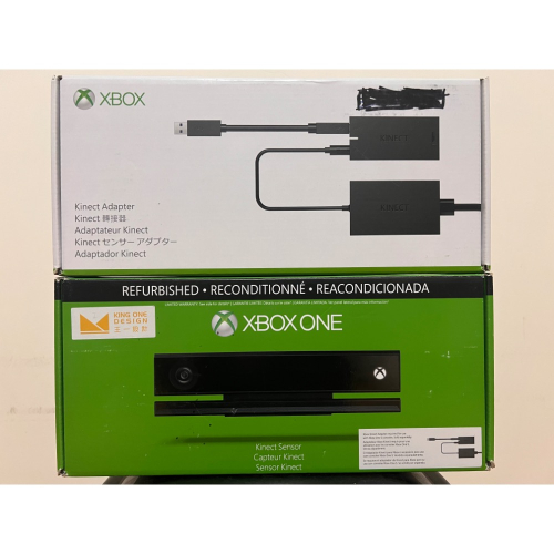 XBOX Kinect+原廠轉接器（二手盒裝完整）