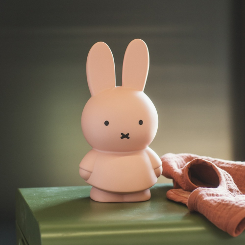 Miffy 米菲兔莫蘭迪色系款公仔存錢筒-中號 淺粉色