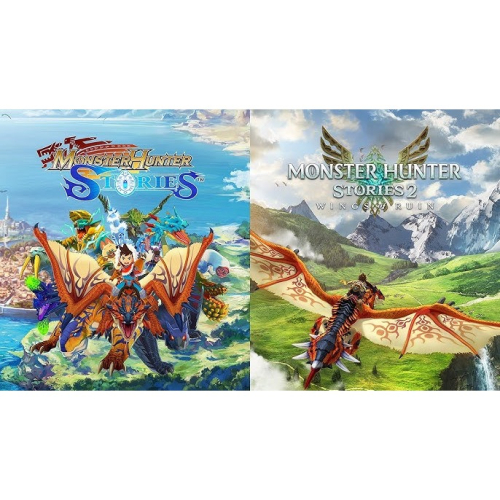 二手美片 NS Switch 魔物獵人物語 1 、2破滅之翼中文版
