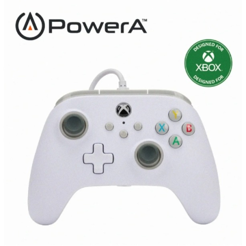 【光華商場-飛鴻數位】【PowerA】【保固兩年】【免運費優惠中】XBOX 官方原廠授權有線遊戲手把 白色