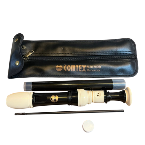 ❮二手❯ COMTEX ALTO-502 中音直笛 收納袋 清潔棒 通條布 學生必備/台灣製造中音直笛