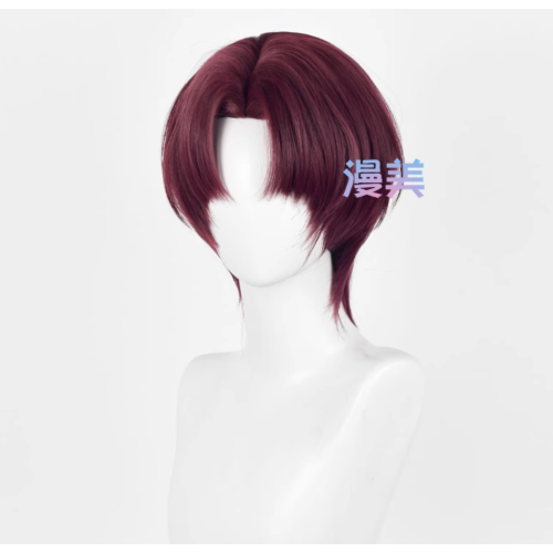 初心者♡Cosplay 假髮 蘇枋隼飛 防風少年 中分 短髮 棕紅色 棕色 cos