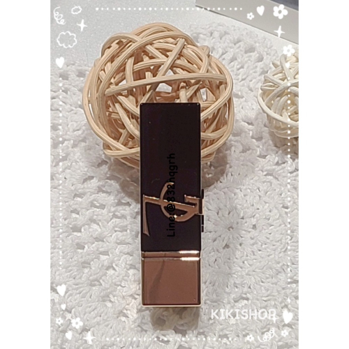 ✿ YSL ✿ ysl 奢華緞面釉惑唇膏精巧版 0.8g 迷你唇膏 黑金方管