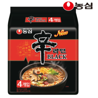 ?韓國 農心 黑辛拉麵 130g×4入/袋(整袋販售)『韓國內銷版』