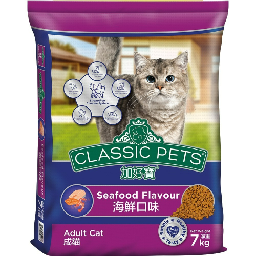 【宅配賣場】加好寶 貓乾糧 7KG x 2包 貓飼料/成貓 (口味可選)
