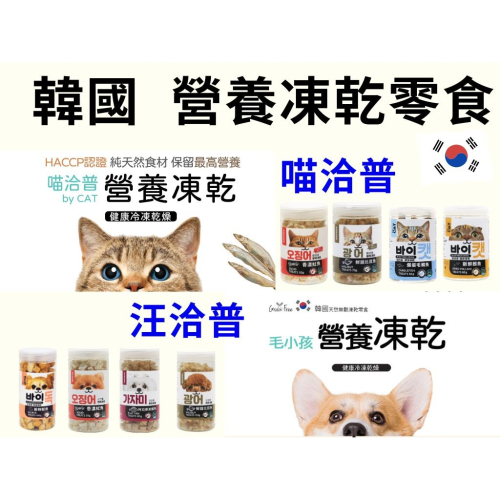 喵洽普 汪洽普 凍乾零食 韓國 By Cat 貓咪凍乾零食 寵物零食 寵物凍乾