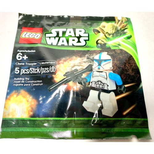 正版 LEGO 星際大戰 絕版全新未拆 藍色克隆兵 隊長 袋裝人偶包 5001709