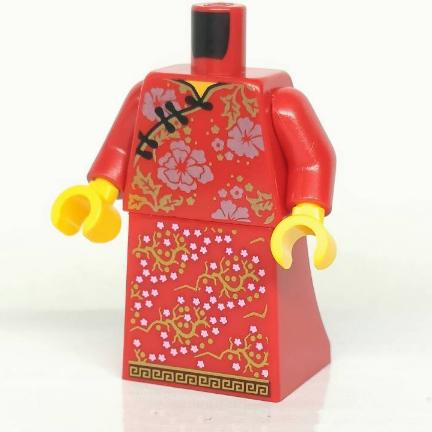 正版樂高LEGO 特殊人偶 身體+腳15 農曆新年 新春廟會 舞龍舞獅 城市