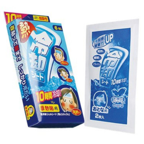 【醫康】退熱貼片 6入/盒 退熱貼 日本製 居家必備 冰涼貼片 退熱貼 降溫神器 清涼消暑 降溫退熱貼 降溫貼 額貼