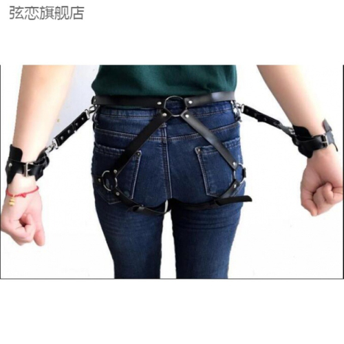 原宿性感潮流束縛手腰鏈環一體休閑情侶手鏈