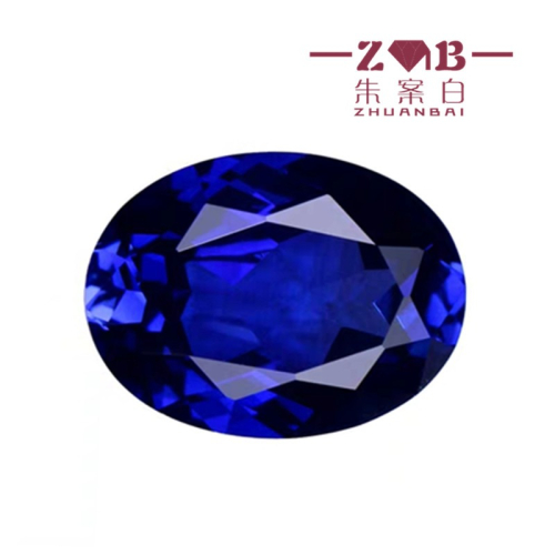 AAAAAAAA級人氣橢圓形坦桑石裸石大師級切割高火彩凈度藍寶石戒面