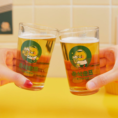 kakao friends 春植 啤酒 啤酒杯 酒杯 杯子 汽水杯