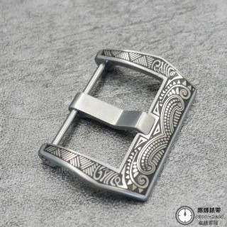 免運 娜娜錶帶瑪雅錶扣 20mm 22mm 24mm 26mm 單錶扣 附工具 刻紋錶扣 紋路錶扣