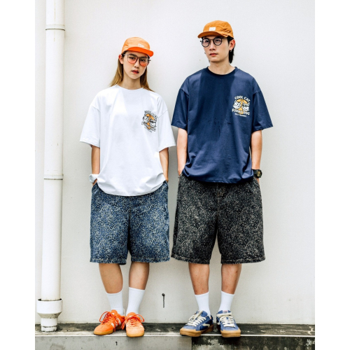『Venn』SB5007_豹紋過膝牛仔六分褲－2026SS『預購』