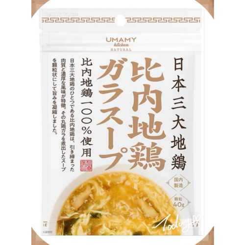 日本?? UMAMY kitchen 「100% 比内地鶏ガラスープ」雞湯粉 雞粉 高湯40g