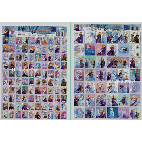 志志賣場-冰雪奇緣 貼紙 百格貼紙 42格貼紙 獎勵貼紙