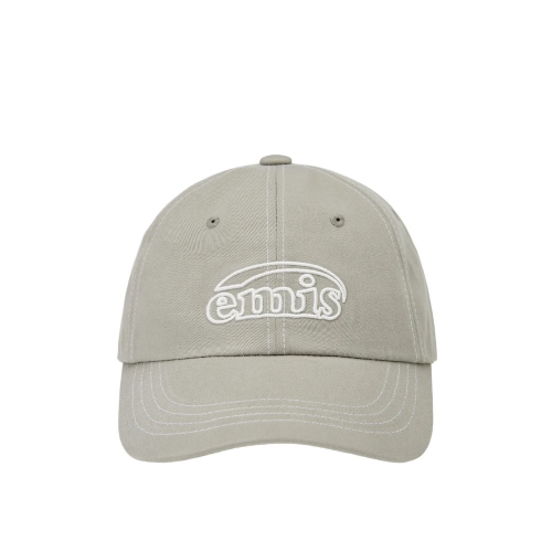 Emis WHITE STITCH BALL CAP-GRAY-