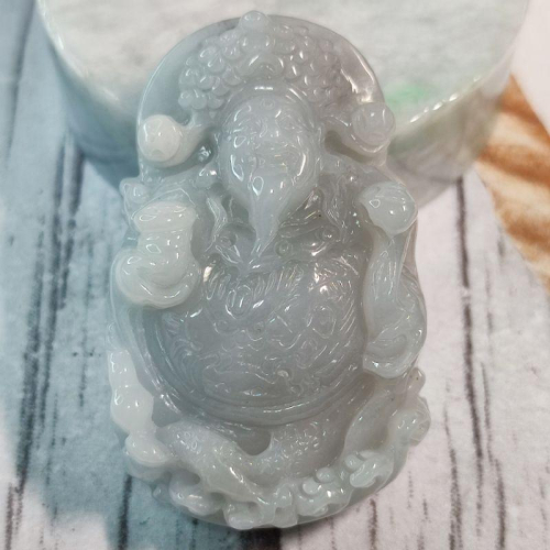 ?財源廣進?天然緬甸玉 A貨 翡翠 雙面精雕 財神 財神爺 【92jade 遇見善緣】現貨特價 翡翠財神 玉財神 財神到