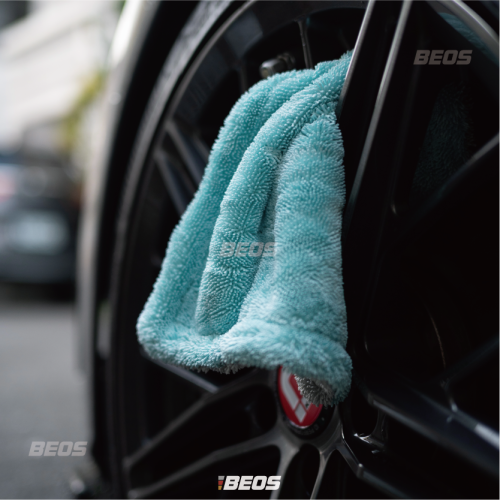 •BEOS• 細節收水布 雙面蝌蚪布 25*25 車內擦拭布 吸水怪物 輪圈收水布 吸水布 擦車布