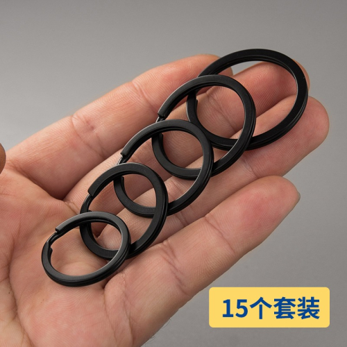【套裝】鑰匙扣圈環鎖匙扣不銹鋼碳鋼大圈小圈鑰匙鏈DIY材料配件