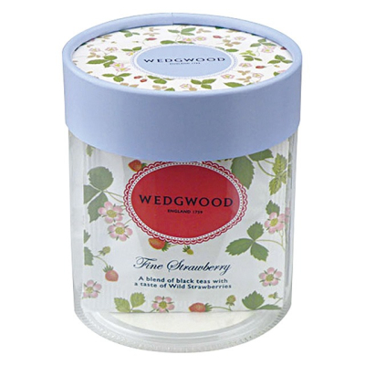 ArielWish日本WEDGWOOD英式精品茶包組合草莓茶早餐茶野餐茶婚禮小物英式下午茶禮盒-迷你圓形收納禮盒9入款