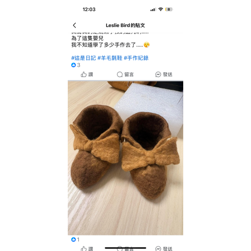 羊毛氈寶寶鞋子