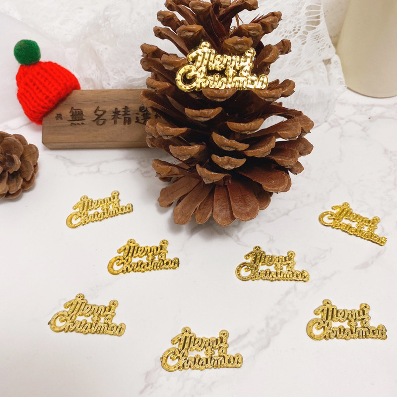 現貨?迷你 merryChristmas 聖誕節英文字母 聖誕樹裝飾 聖誕節 聖誕樹 藤圈材料 英文吊牌 聖誕掛件