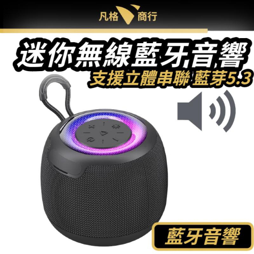 迷你 無線 藍牙音響 | TWS 雙喇叭串聯 藍牙喇叭 戶外 運動 便攜式音箱