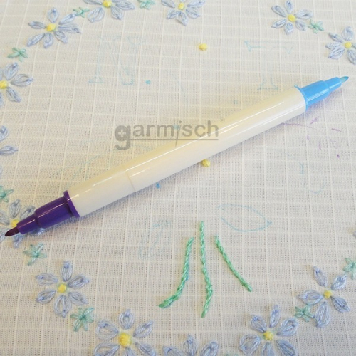 Sew Mate 雙頭藍紫消失筆 SW-500 ★雙頭設計★專為刺繡★拼布★縫紉★手工藝★布料專用記號工具