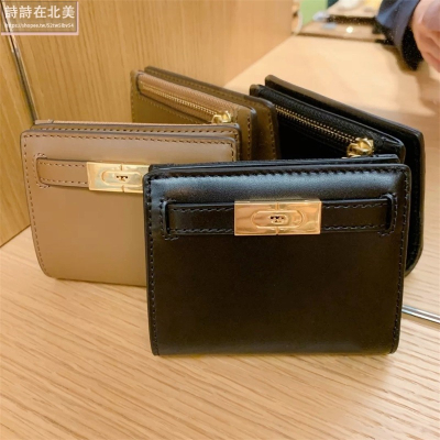 詩詩精品 Tory Burch 皮夾 LEE真皮防刮短夾 鈔票夾 多功能信用卡夾 錢包 時尚百搭 零錢夾 手拿包 證件夾