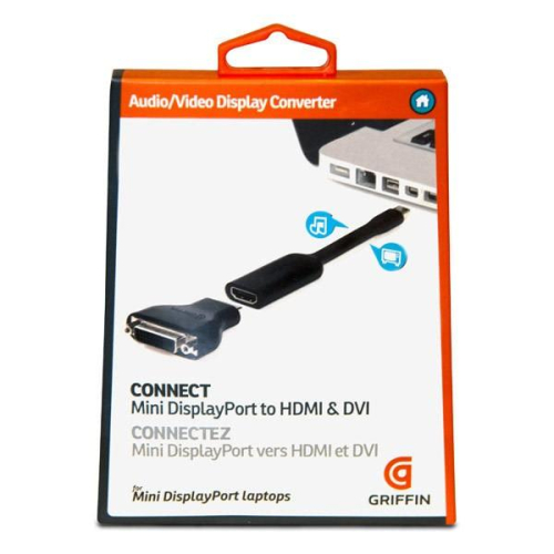 Griffin Technology Mini DisplayPort to HDMI or DVI轉接線GC17096
