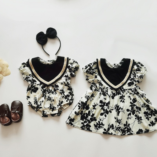 預購.翻領氣質 姐妹服 洋裝