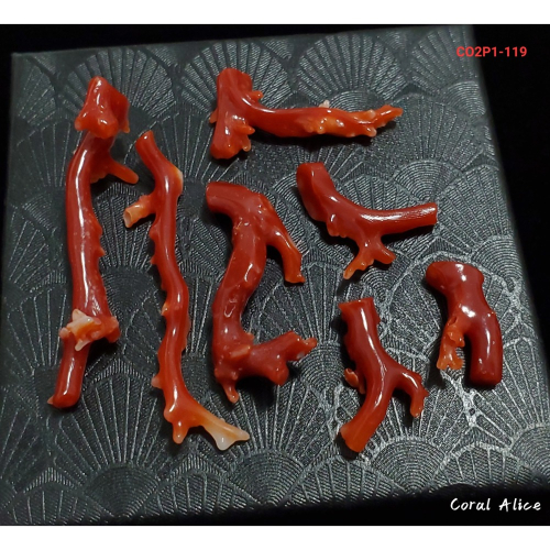 ?Coral珊寶手作-天然阿卡珊瑚/紅珊瑚/赤血珊瑚自然枝(無孔) CO2P1-119